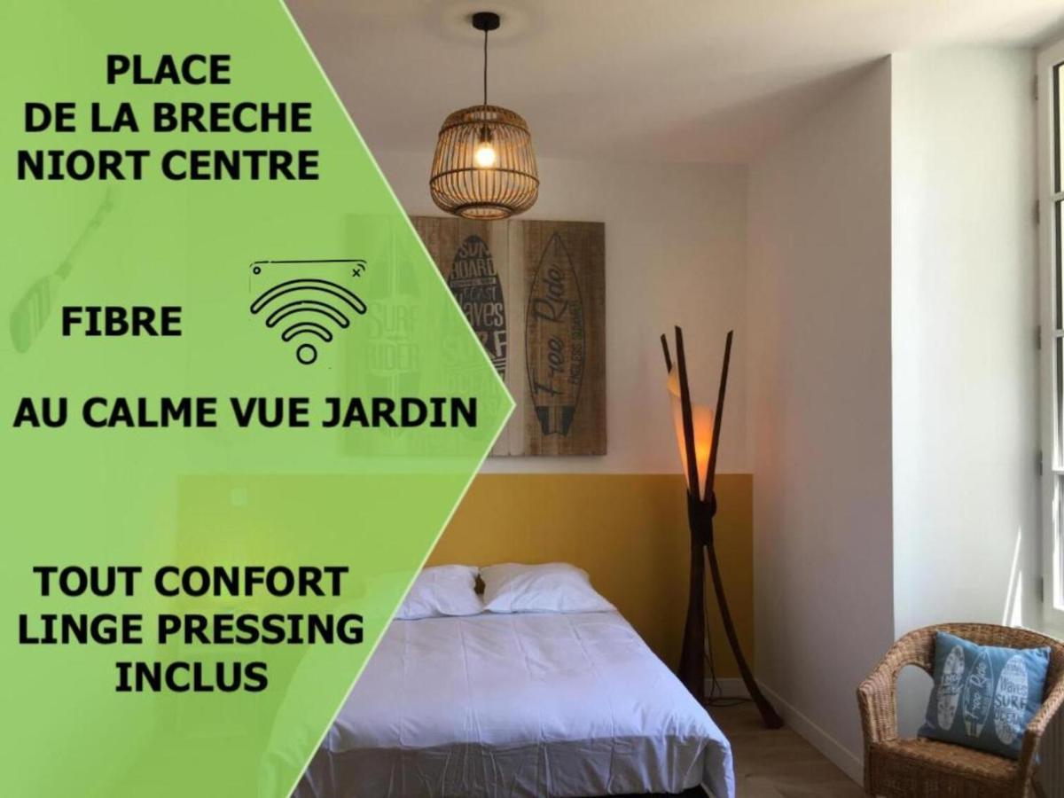 Le Beach Centre La Breche Wifi Vue Jardin 니오르 외부 사진